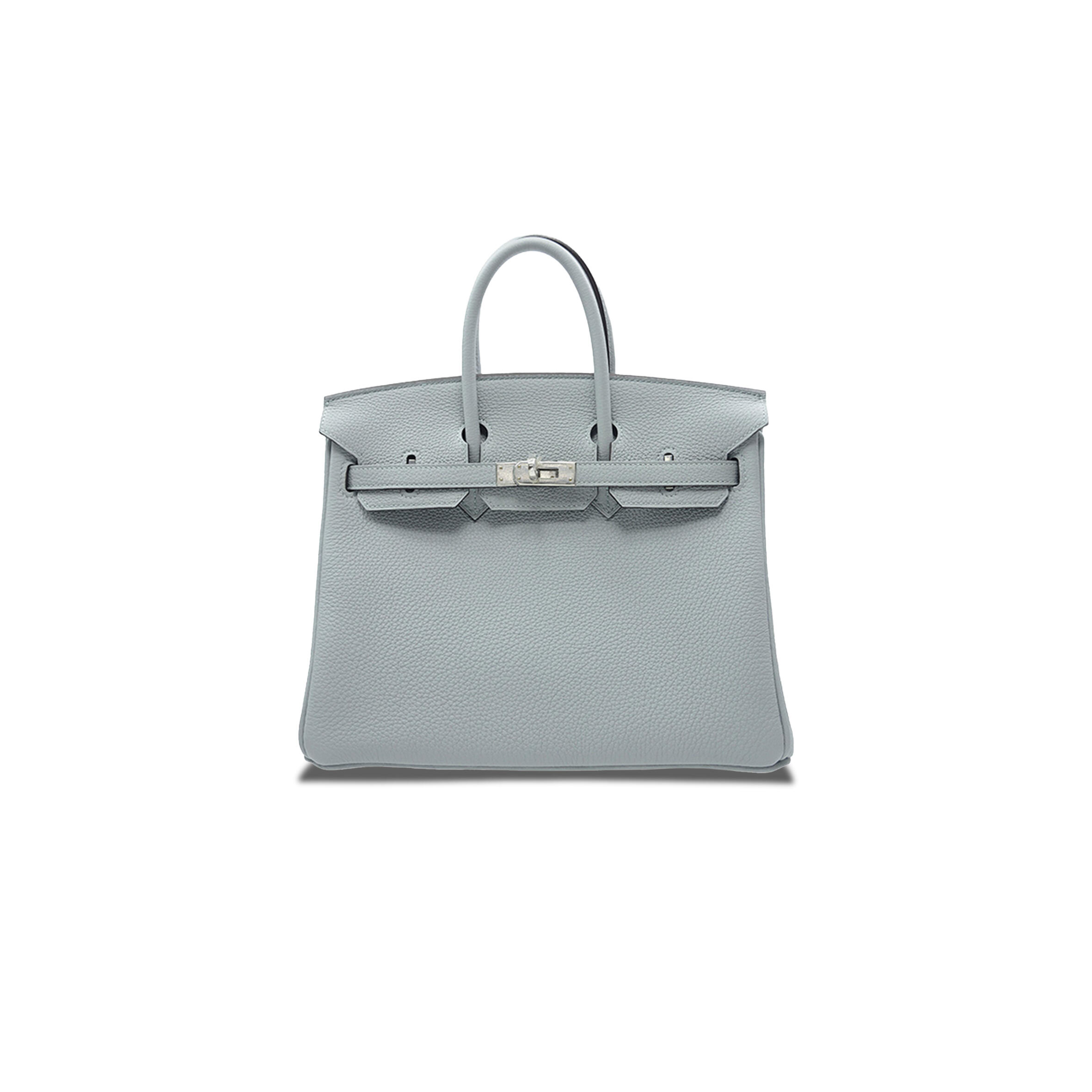 H**me5 BIRKIN 30 TOGO LEATHER PEARL GREY SILVER BUCKLE BAG H028369CK08 (30*23*15cm) Master Quality